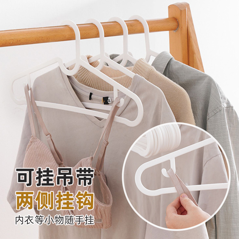 Perchas para Ropa de Plástico Antideslizantes Sin Marcas para Hogar y Dormitorio image 2