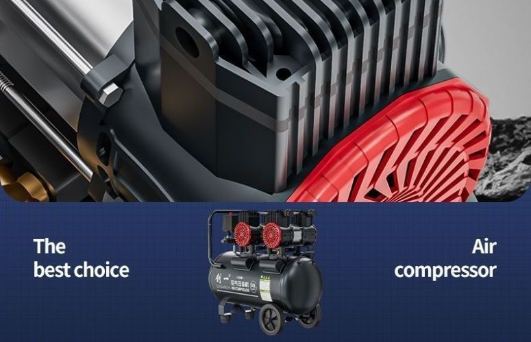 Air Compressor Pump Small 220V Oil-Free Low-Noise Industrial-Grade Woodworking High-Pressure Nail Gun