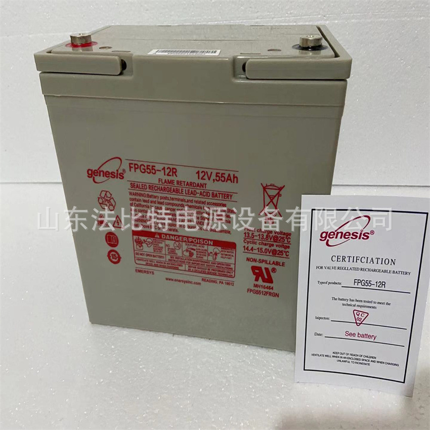 艾诺斯蓄电池FPG55-12R通讯基站12V55Ah质保三年  含税运