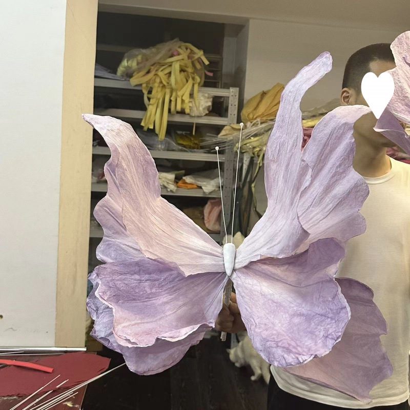 Gradiente lavanda - doble mariposa de un solo diámetro 40CM ☆