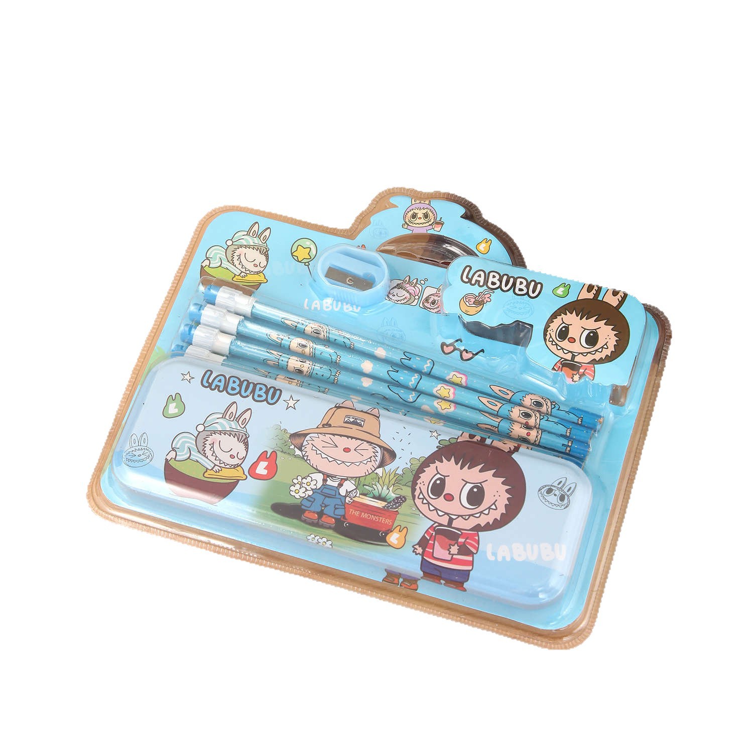 Nuevo estuche para lápices con bonito monstruo Kapibala de dibujos animados para estudiantes de primaria y secundaria, práctico juego de papelería, regalo