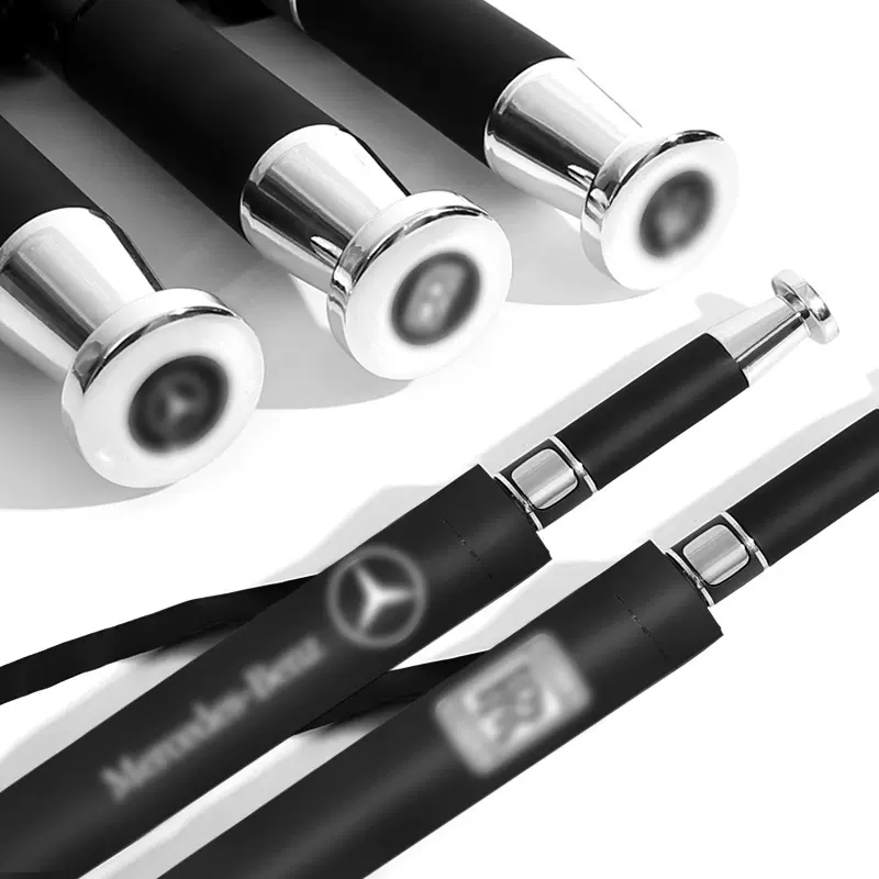 现货全纤维高尔夫伞商务黑胶防晒双人大号车标长柄伞自动太阳伞