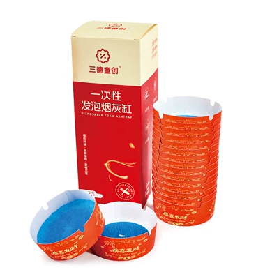 Extinguishing Sand】Gong Xi Fa Cai Disposable Ashtray: Car ashtray