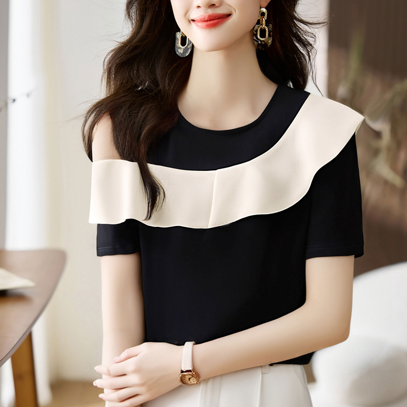 2026 Summer Sports Women's T-Shirt Short Sleeve Korean Style Breathable Fashion Slim Fit Versatile Top Blouse