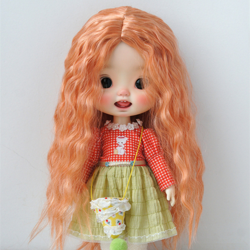 Giant Yousu BJD Ceramic ob11 Small Doll Wig Imitation Mohair Long Curly Hair (JD706)