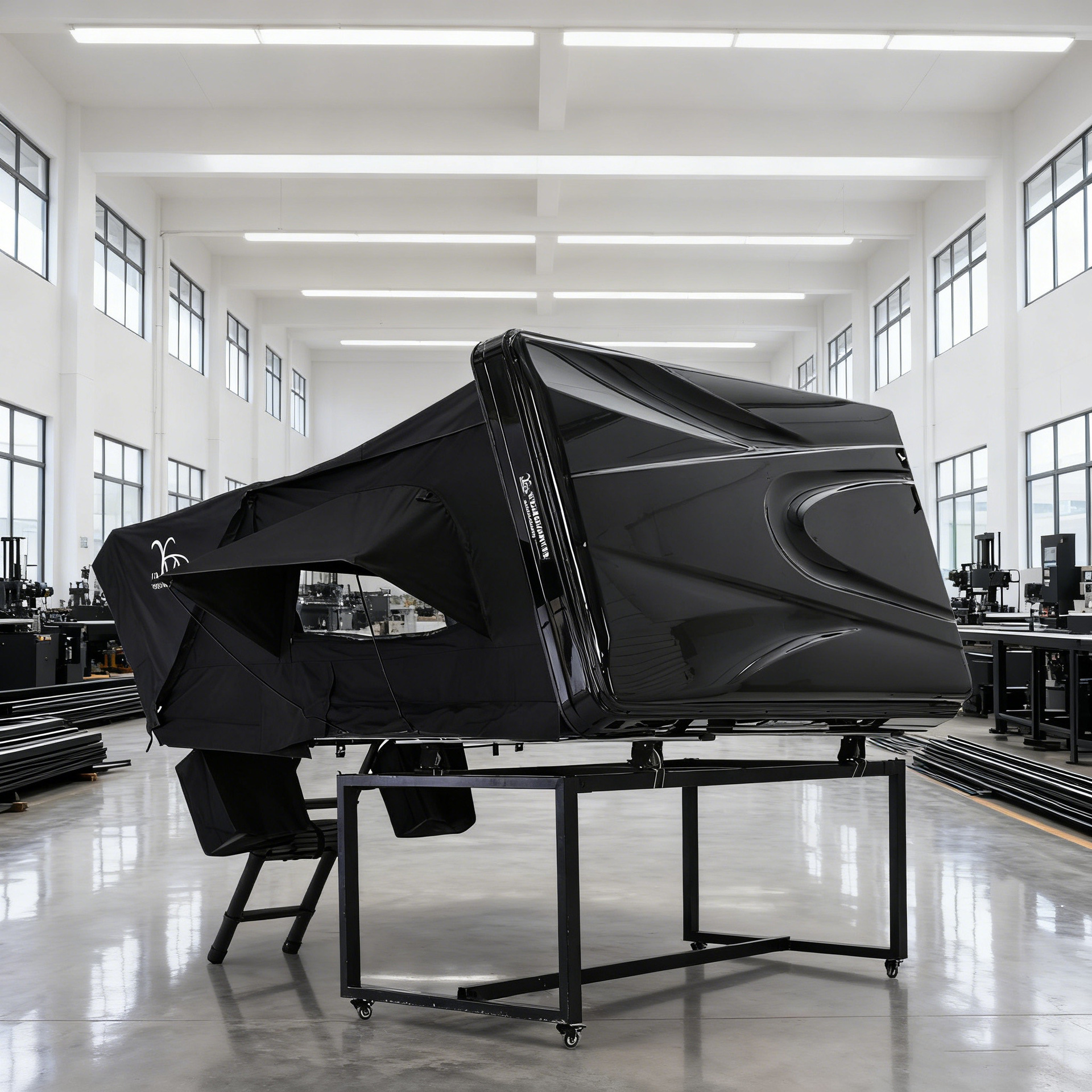 Plastico ABS lateral lateral pickup impermeable al aire libre tres personas carpa de techo