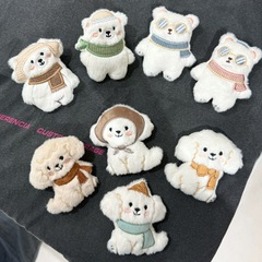 漫画ぬいぐるみスカーフクマスカーフ犬人形ブローチクマクマスクールバッグ装飾帽子衣類アクセサリー