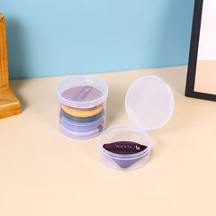透明蓋付きプラスチックケース三角形角型美化粧パフ携帯収納手串皮筋髪飾り収納整理