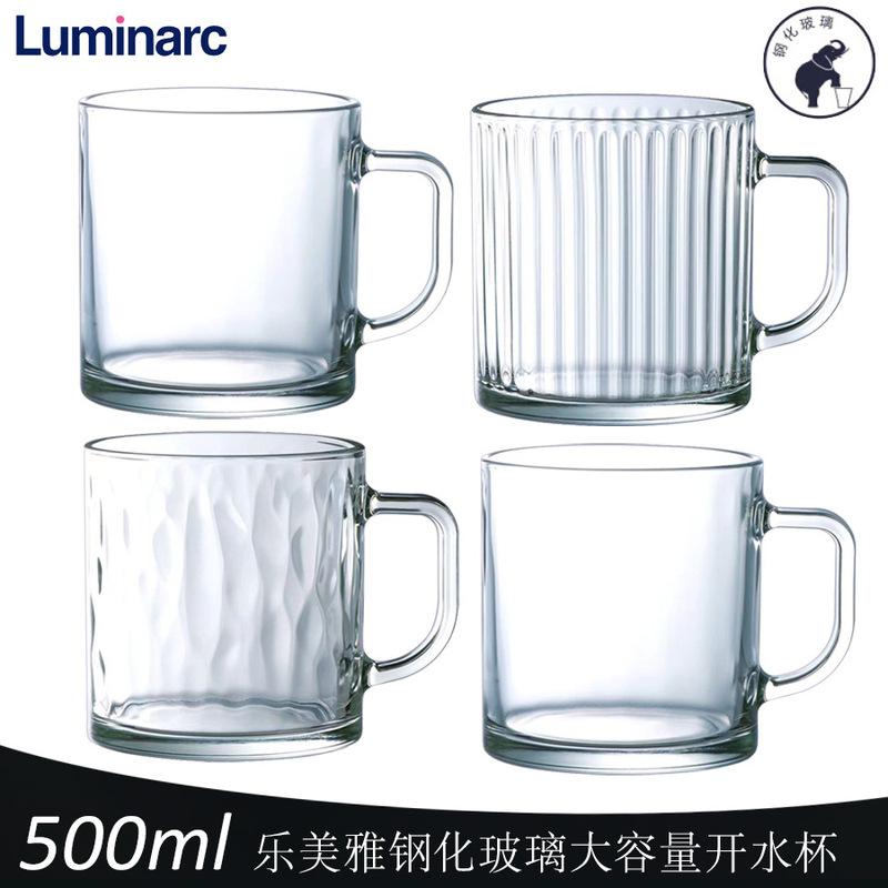 Lemeiya tempered glass large capacity cup boiling water Tea Cup Vichi breakfast cup with handle water Cup 500ml Lemeiya tempered glass large capacity cup boiling water Tea Cup Vichi breakfast cup with handle water Cup 500ml