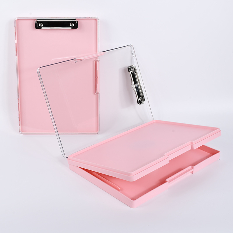 多機能フォルダー学生ライティングパッド大容量印刷可能なロゴドキュメント収納ボックス A4 強力なファイルボード