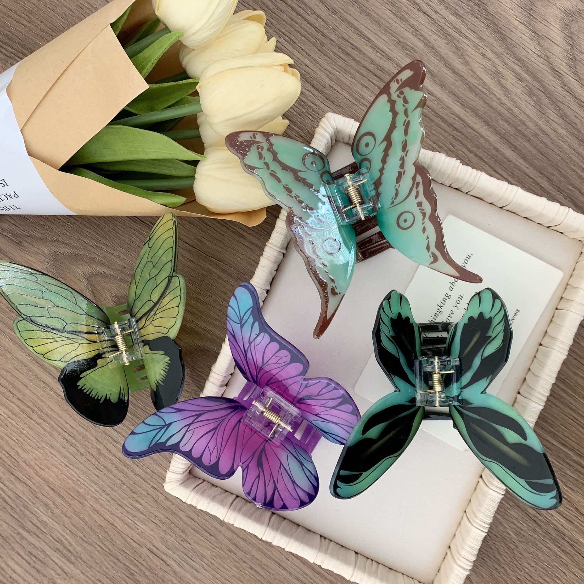 Women's Gender Simple Style Style Simple Style Women's Butterfly Arylic Hair Claws