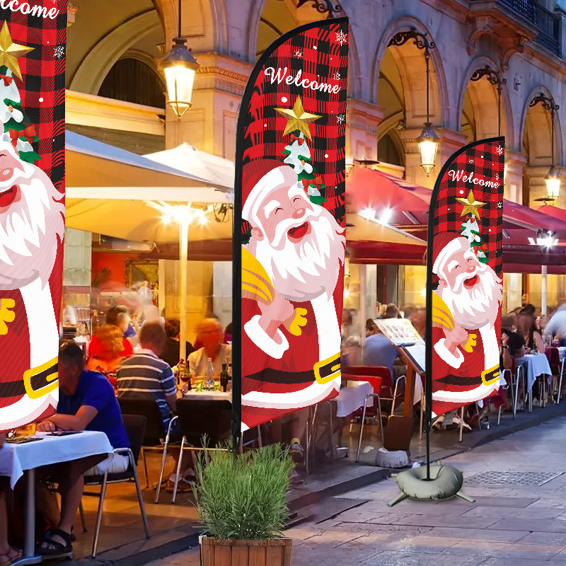 Banderas coloridas para exteriores, banderas de playa, banderas de plumas personalizadas, banderas en forma de P, bases de mástil reforzadas, banderas publicitarias personalizadas.