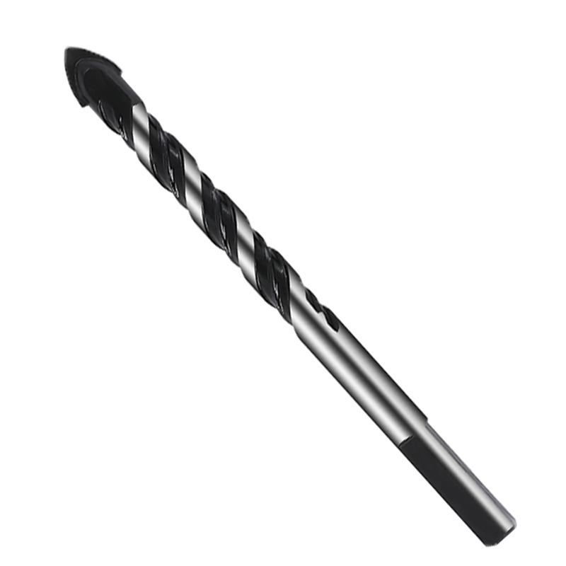 Broca helicoidal de carburo negro multifunción taladro eléctrico herramienta de perforación traje de vidrio de cerámica taladro triangular