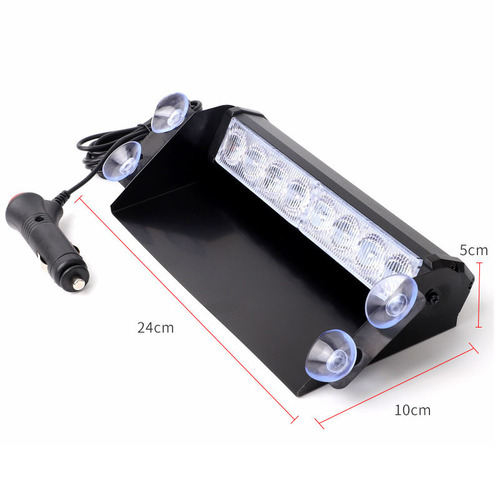 Suction cup flashing light 8 lights car front and rear windshield suction cup light shovel light LED flashing warning light