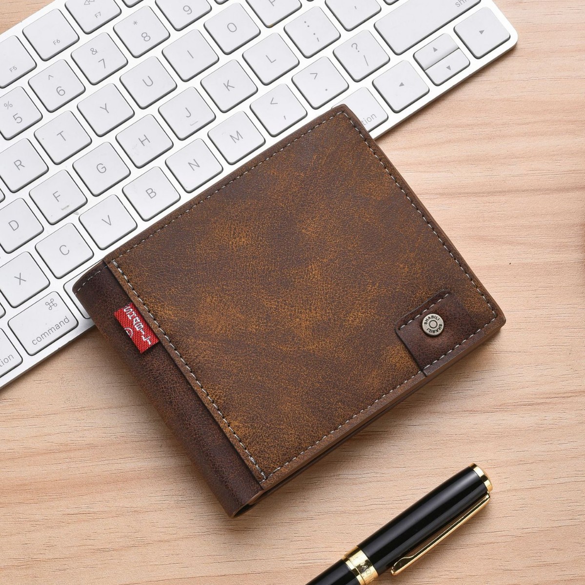 New Men's Short Wallet with Multiple Card Slots, Casual Retro Wallet, Large Capacity Coin Purse, Wallet Factory Wholesale