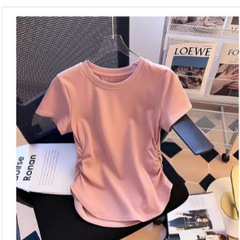 ケイティの新型半袖の女性は春夏に胸パッドのギャルの少女感を持っています。