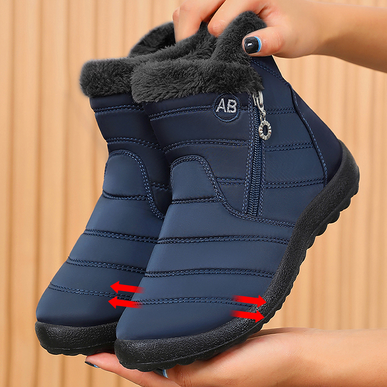 Zapatos de algodón para mujeres de invierno nuevas botas de algodón cálidas para hombres y mujeres de tamaño transfronterizo botas de nieve de poliuretano