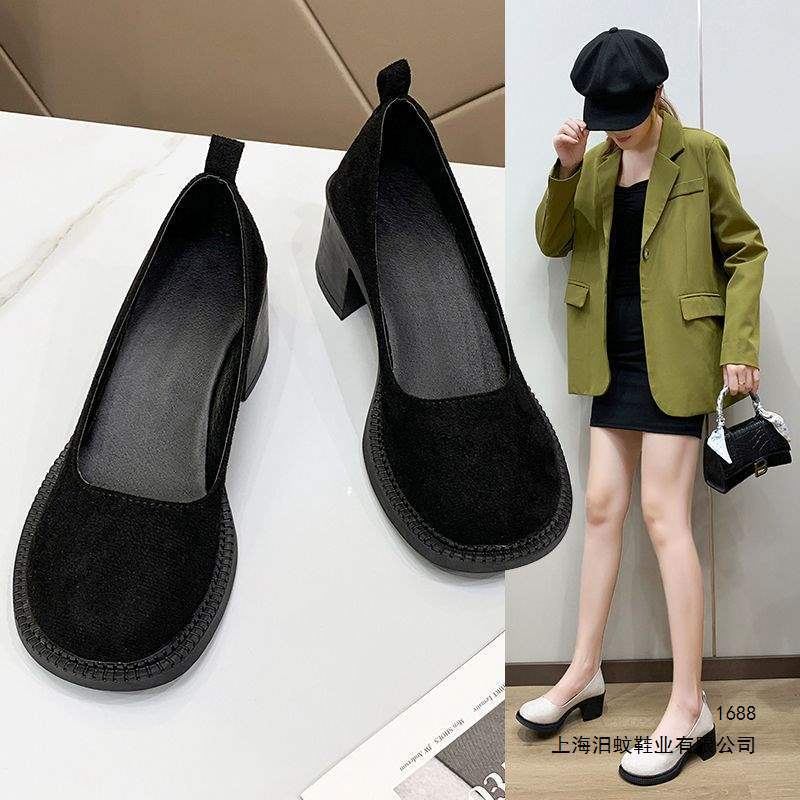 Sizes 35-43, New Large Size Women's Shoes, Elegant High Heels for Women, Spring and Autumn, Size 41, Chunky Mid-Heel, Fashionable Mary Jane Shoes Sizes 35-43, New Large Size Women's Shoes, Elegant High Heels for Women, Spring and Autumn, Size 41, Chunky Mid-Heel, Fashionable Mary Jane Shoes