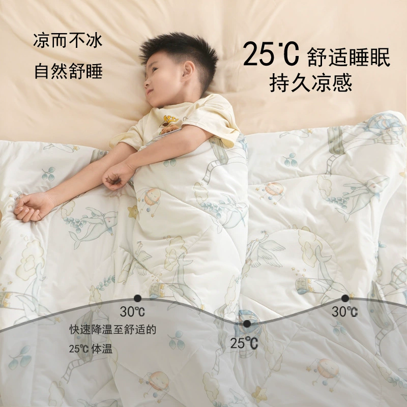 Прохладное шелковое летнее одеяло на заказ, одеяло с кондиционером, летнее детское одеяло из ледяного шелка для детского сада, одинарное моющееся одеяло