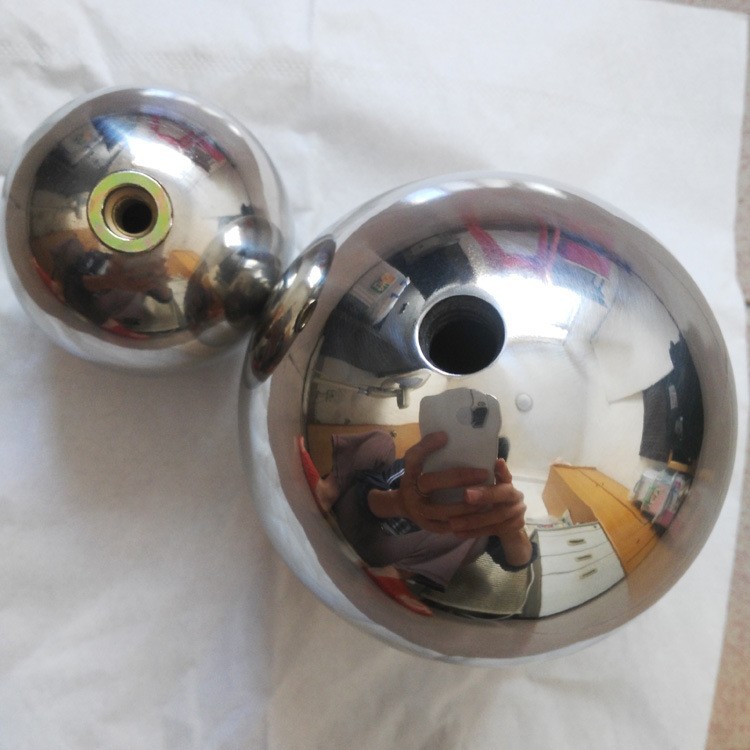 批发电镀 抛光 打孔 内牙不锈钢55MM圆球