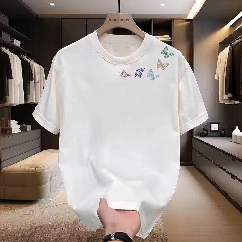 Abbigliamento uomo Maglietta a maniche corte da uomo Marchio alla moda Stile hip hop Girocollo Top estivo intimo per studenti e coppie_voghion.com