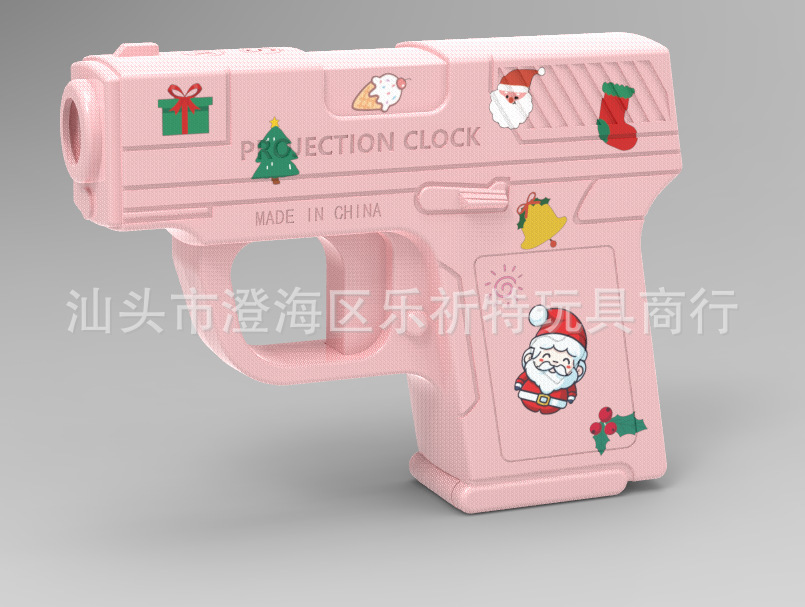 Proyección creativa arma de tiempo reloj electrónico con tiempo de tendencia de color fecha de almacenamiento super gran juguete de azúcar