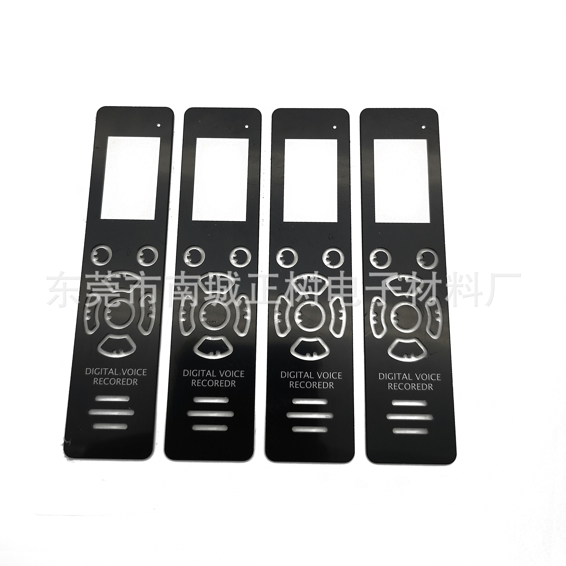 仪器小家电录音笔亚克力PC丝印CNC切割带背胶镜片面板