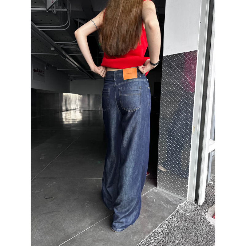 GAGD Fashionable Lazy Retro Straight Tencel Jeans Women's Loose Dosing Slim-fit Trousers Women GAGD Fashionable Lazy Retro Straight Tencel Jeans Women's Loose Dosing Slim-fit Trousers Women