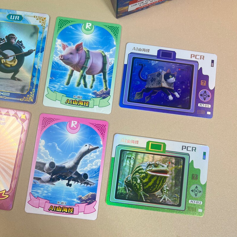 国境を越えた山と海の経典シリーズホットスタンピングカード神獣と異獣中国風レアカードコレクションカード厚いカード既製おもちゃ|undefined