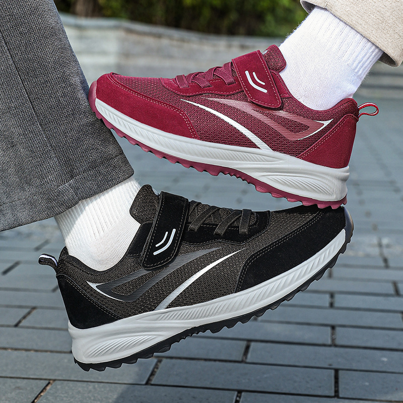 New autumn walking shoes for middle-aged and elderly women, lightweight travel sneakers for parents, non-slip casual shoes, large size cross-border shoes