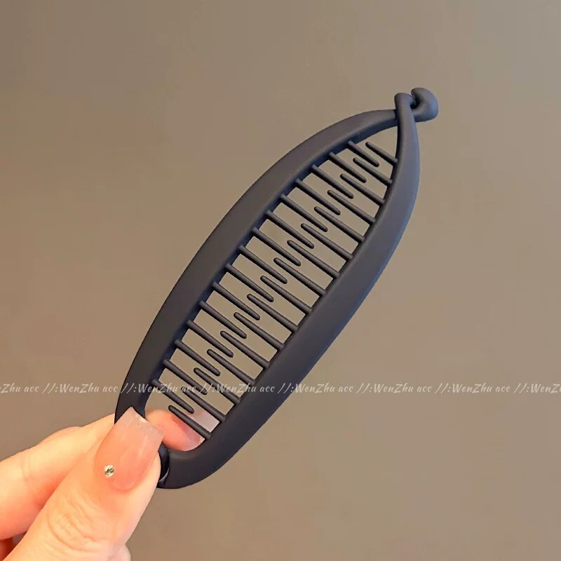 シンプルなつや消しポニーテールバナナクリップヘッドバンド垂直クリップ2025新しいツイストクリップヘアクリップ女性の後頭部ヘアアーティファクト|undefined