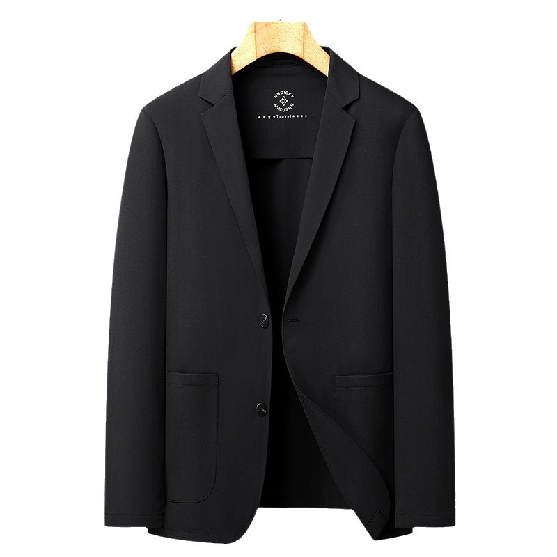 Casual Suit Men's Summer Thin Ice Silk Sunscreen Clothing Middle-aged and Young Men's Fashionable Western Men's Coat Sunscreen Small Suit