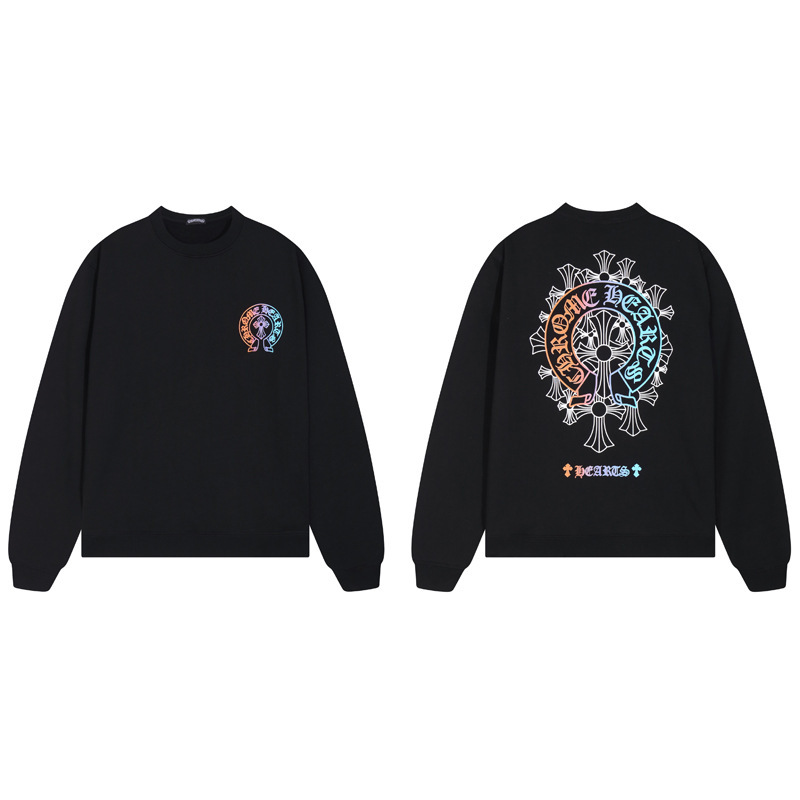 クロスボーダーのトレンディなブランド Chrome Heart 長袖 T シャツ ピュアコットン メンズ レディース ルーズスポット卸売|undefined
