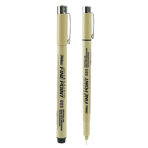 Sakura's same style needle tube drawing pen waterproof quick-drying oily black hook pen solid art drawing pen wholesale