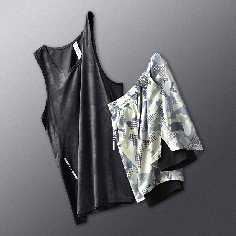 Traje de Baño de Dos Piezas para Hombre de Poliéster de Secado Rápido para Natación image 7