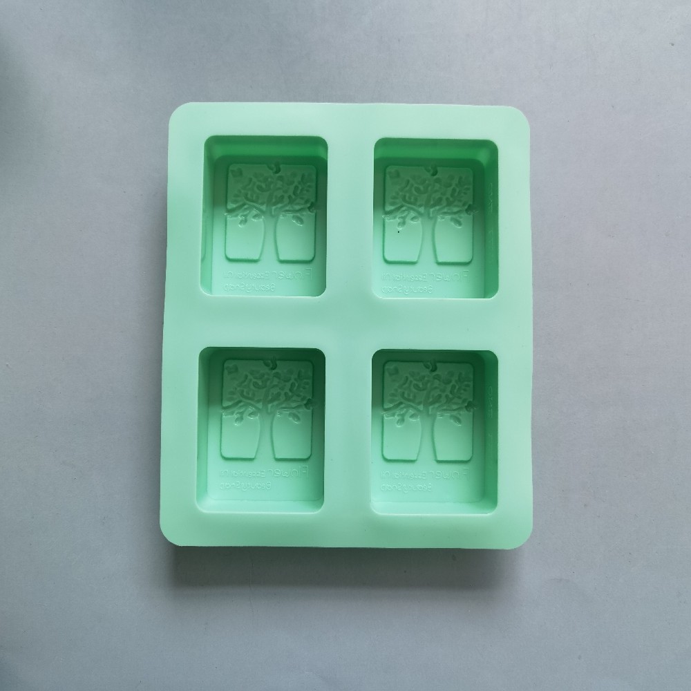 4 jabon de árbol de la felicidad 311 molde de silicona para pasteles hechos a mano molde de torta de jalea herramientas de horneado