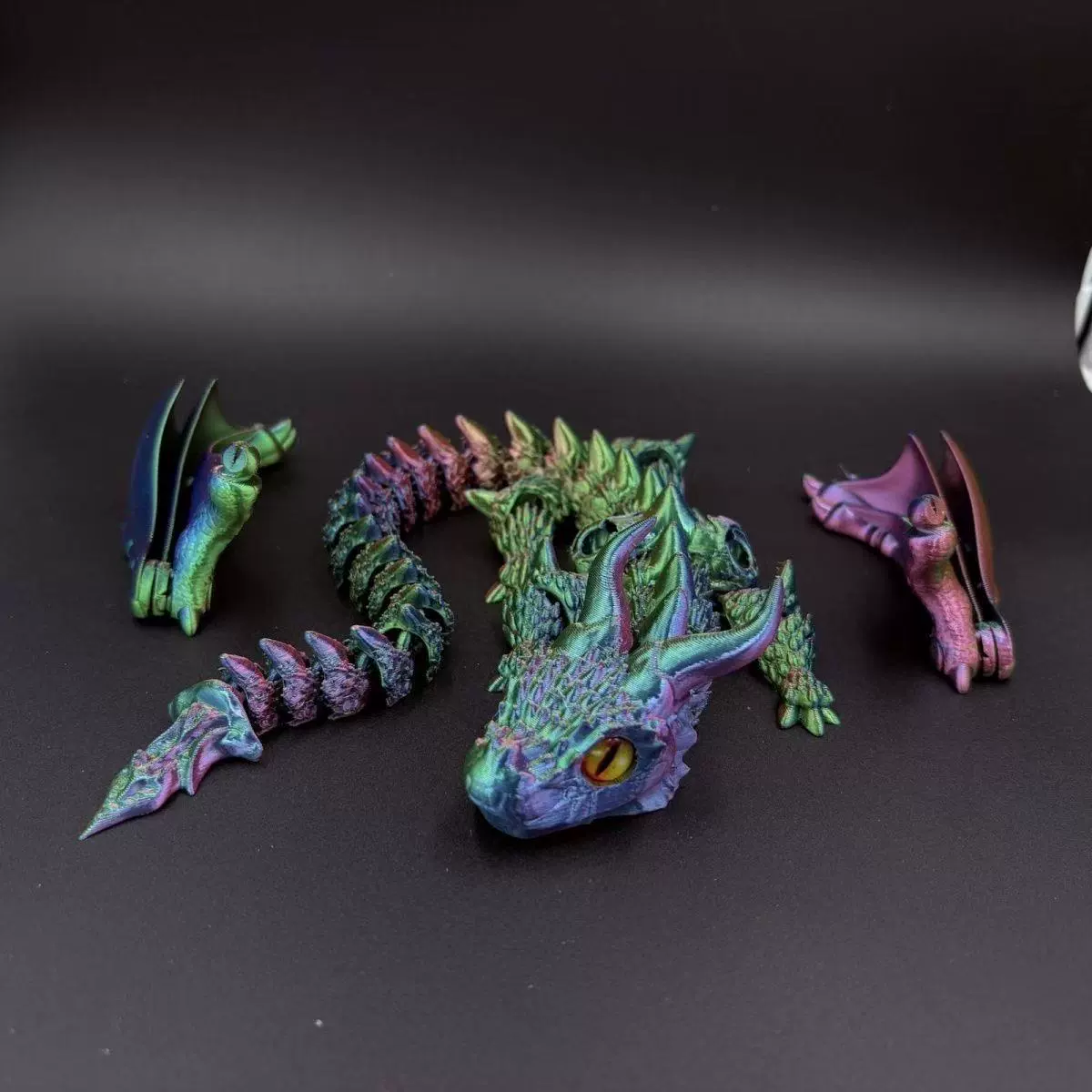 Многосуставная подвижная игрушка, 3D, градиент
