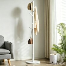 跨境实木衣转角衣帽架衣架家用挂衣玄关卧室家具帽架落地挂衣架