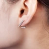 T-shaped earrings G040