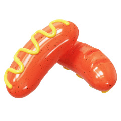 Pet supplies factory wholesale Amazon talking dog toothbrush chew toy for biting and gnawing hot dog sausage dog toy