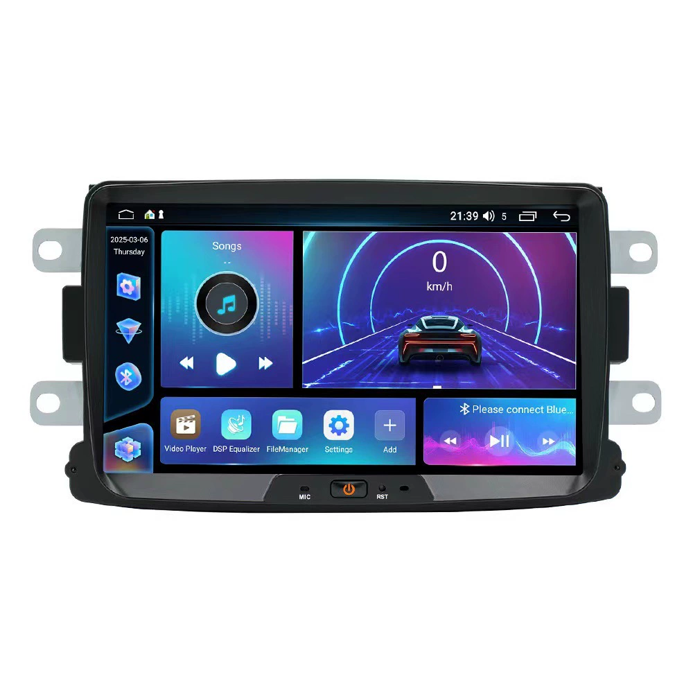 Подходит для Renault Dacia 8inch универсальный, оригинальный, автомобильный, мультимедийный центр на Android с навигацией, GPS, Bluetooth, проигрыватель, комплексное решение.
