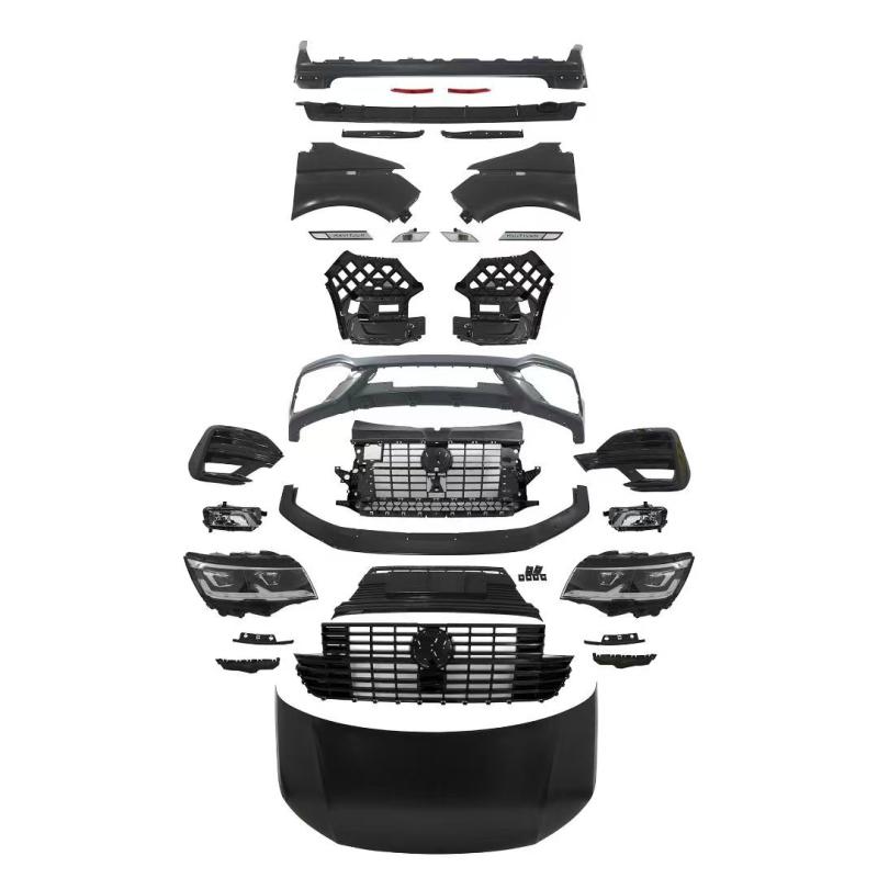 Suitable for Volkswagen Caravelle Multivan T6 T6.1 Abt Overseas R Version Wide Body Kit Front Lip Rear Lip Side Skirts
