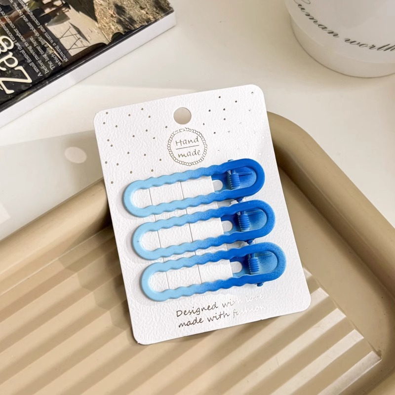 Otoño y invierno curry clip de pelo de boca de pato clip de cabello de mujer acabado de artefactos de alfabetización de la cara de la cabeza clip de ceja clip lateral