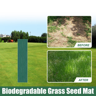 Yegbong Seed Mat Gardening Eco Blanket Biodegradable Gardening Eco Blanket Non-Woven Fabric Grass Seed Ground
