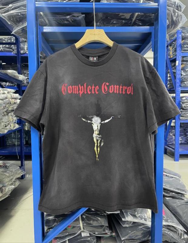 セントマイケル アメリカのトレンドブランド ジョイント ウォッシュ加工 ダメージ加工 メンズ レディース ゆったり 夏 プルオーバー 半袖 Tシャツ 男女兼用|undefined