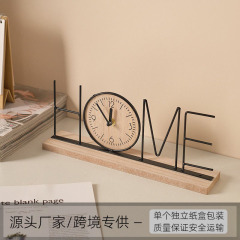 European-style creative TV cabinet decoration ornaments home living room bedroom entrance wine cabinet office desktop clock display