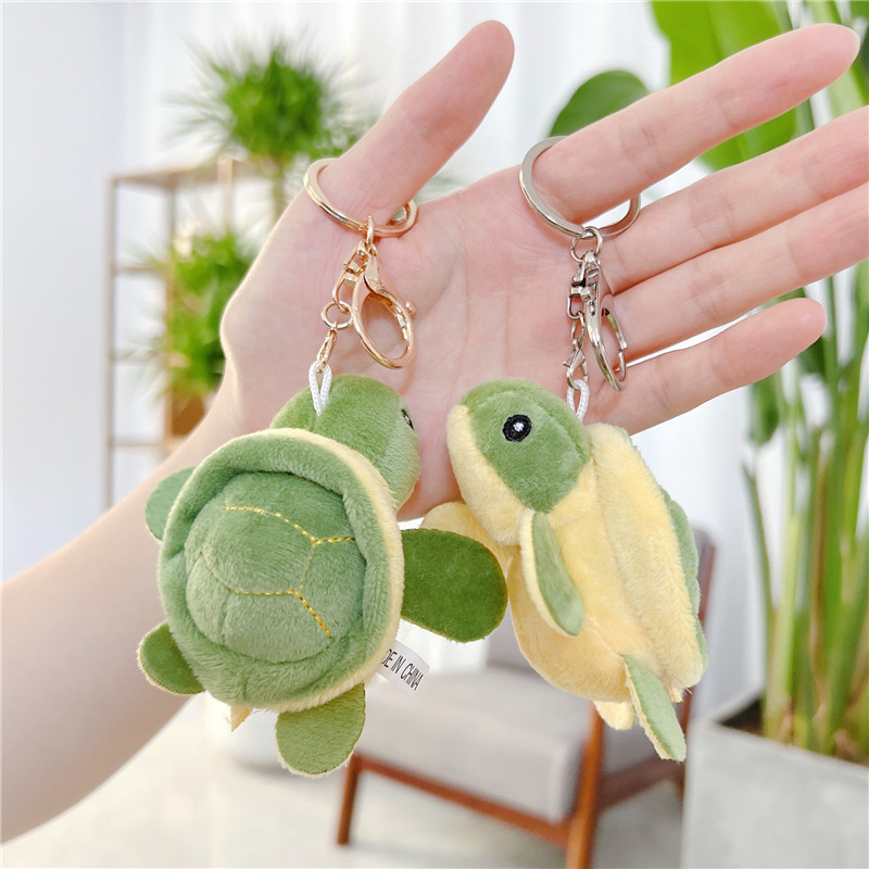 Wholesale turtle doll trinket accessories plush doll keychain small pendant schoolbag pendant plush key chain