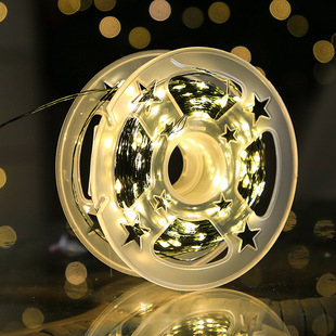 Cross-Border Led Copper Wire Small Colorful Lights Flashing Lights Starry Sky String Lights Battery Birthday Bouquet Atmosphere Decorative Lights
