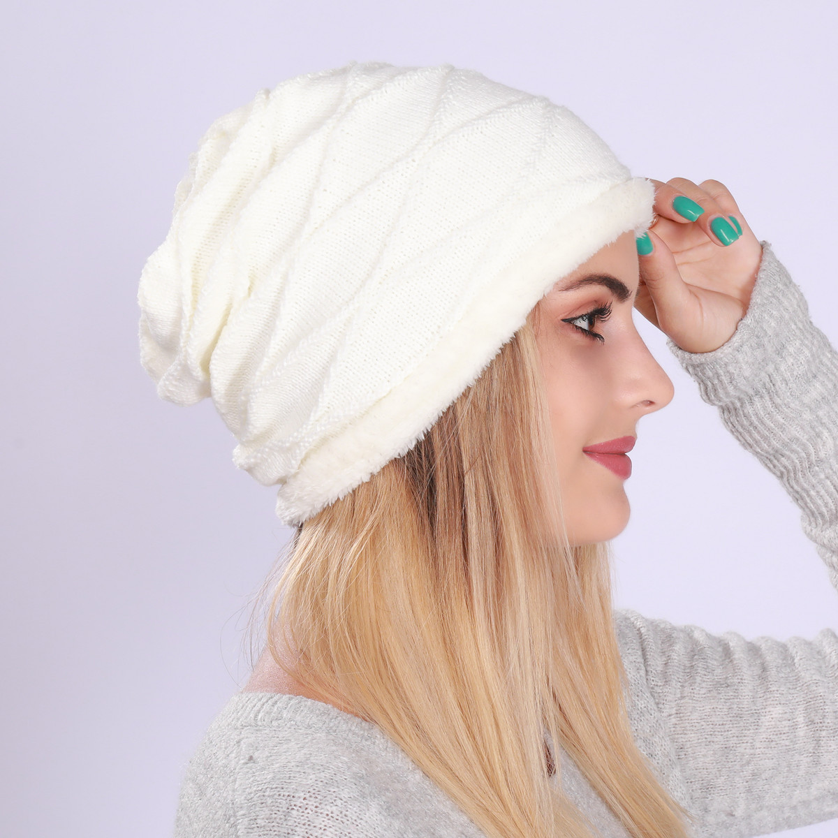 Knitted Beanie Hat For Men And Women Wool Warm Winter Hat_voghion.com