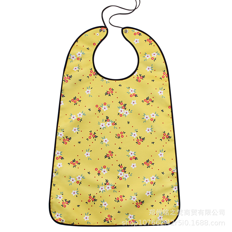 Amazon Venta caliente transfronteriza suministro de saliva de edad avanzada toalla comer anti-sucio artefacto babero de edad avanzada a prueba de agua anti-aceite